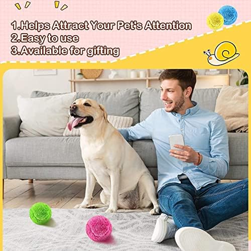 כדור גלגול פעיל לכלבים, כדור מתגלגל לכלבים, כדור משחק פופלי, כדור מתגלגל אוטומטי לכלב, כדור פוף משחק לכלבים, צעצועים אינטראקטיביים של