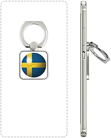 שוודיה דגל לאומי כדורגל כדורגל כיכר טלפון טלפון סלולרי טבעת מעמד תושבת תמיכה אוניברסלית מתנה
