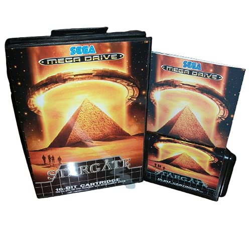 Aditi Stargate Eu Cover עם קופסה ומדריך לסגה מגדרייב ג'נסיס קונסולת משחקי וידאו 16 סיביות כרטיס MD