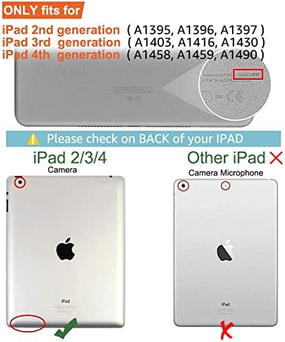 ipad 2/3/4 מקרה Topesct Kids Silicon Case לדור השני של Apple iPad, IPAD דור שלישי, דור רביעי של iPad עם מגן מסך זכוכית מזג ורצועה