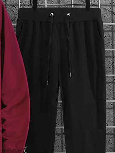 סיסמת גברים של אויואנגן גרפית גרפית ומכנסי טרנינג המותניים מכניסים אימונית 2 תלבושות 2 חלקים