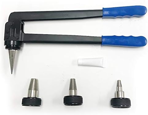Efield pex ערכת כלים להרחבת צינור - ערכת מרחיב צינורות - כוללת 1/2 אינץ ', 3/4 אינץ'. וראשי מרחיב של 1 אינץ '