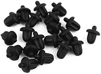 X-DREE 20 יחידות פסולת שחורה כיסוי פלסטי