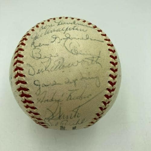 1963 קבוצת שיקגו קאבס חתמה על בייסבול ארני בנקס רון סנטו בילי וויליאמס JSA - חתימות בייסבול
