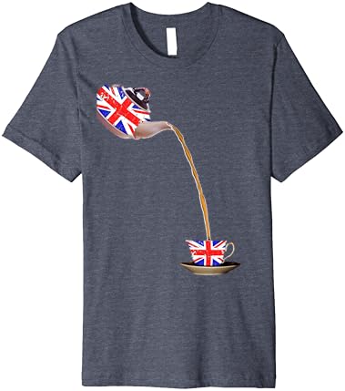 יוניון ג'ק - דגל החולצה הממלכתית של בריטניה וטיילת טריקו פרימיום