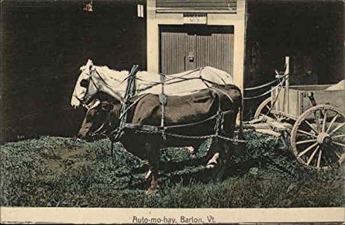 Auto-Mo-Hay Barton, Vermont VT גלויה עתיקה מקורית