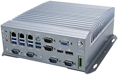 HUNSN Fanless מחשב תעשייתי, IPC, Mini PC, I3 6100T, IX05, מידע Q170, VGA, DP, HDMI, 6 x-COM, 3 x LAN, DC פיניקס, 9 36V, x 2, חריץ ה-SIM,