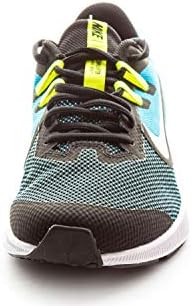 Nike Unisex-Kid Downshifter 9 נעל ריצה של בית הספר בכיתה, ארס לימון כחול-לייזר שחור/לבן, 6 שנה נוער ארהב ילד גדול