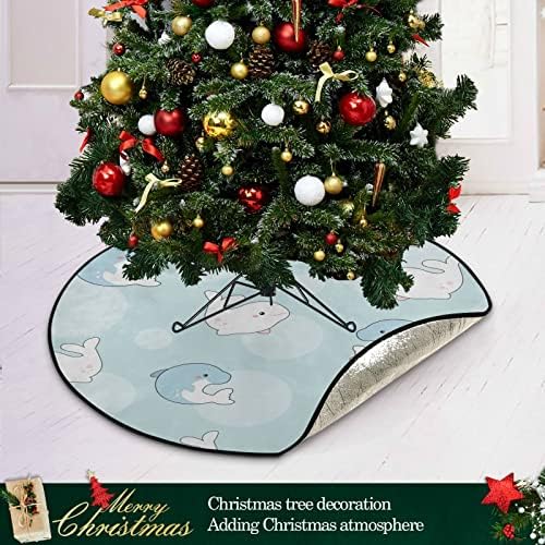 מחצלת עץ חג המולד מחצלת אטום מים קריקטורה חמודה דולפין בלוגה מחצלת עץ