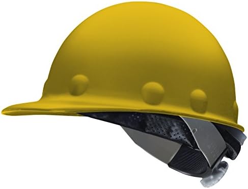 סיבים מתכת מאת Honeywell P2HNSW02A000 סופר שמונה רצועות נדנדה גבוהות חום גבוה כובע כובע זכוכית כובע קשה, צהוב