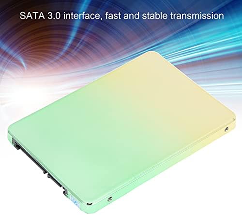 דיסק מצב מוצק, 2.5 אינץ 'SATA 3.0 ממשק SSD נייד, מכשיר אחסון SSD במהירות גבוהה עם צבע אופנתי מתאים לשולחן העבודה של המחשב