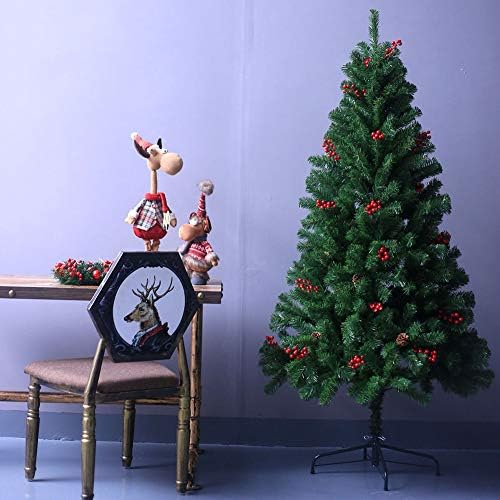 עץ חג המולד של Dulplay PVC, עצים מעוטרים לסביבה מרגישים עץ סיבים אופטי-אמיצי בעמדת מחט אורן עץ חשוף בעיצוב גינה-C 120 סמ