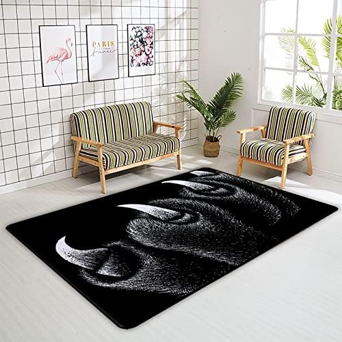 זוחל שטיח מקורה משחק כפה עם טופר שחור לסלון חדר שינה חינוכי חינוך משתלת שטיחים שטיחים 63x48in