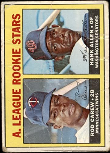 1967 Topps 569 A.L. Rookies Rod Carew/Hank Allen Minnesota תאומים/סנאטורים תאומים/סנאטורים הוגנים