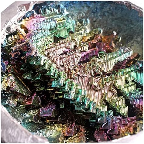 216 1 יח ' חבילה קשת צבעוני ביסמוט מתכת דגימת מינרלים עגול בצורת בונסאי גן עיצוב הבית טבעי