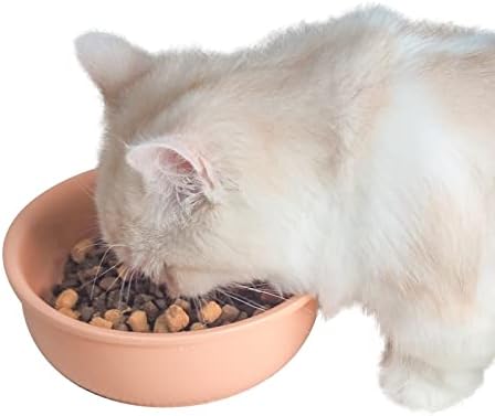 קערות חתול מקרמיקה של קערת מזון ומים בגודל 2, 14.56 אונקיות, מזון בסיסי ללא קדמיום להאכלת חתולים וכלבים, בטוח למדיח כלים ובטוח למיקרוגל