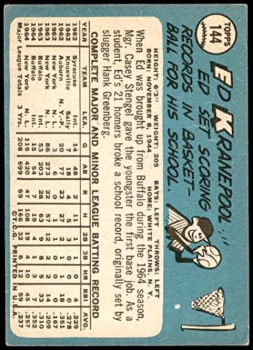 1965 Topps 144 Ed Kranepool New York Mets VG/Ex Mets