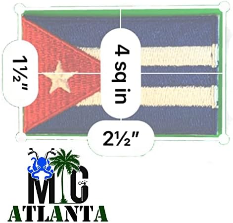 טלאי דגל קובה גנרי ברזל קובני רקום על הסמל הלאומי