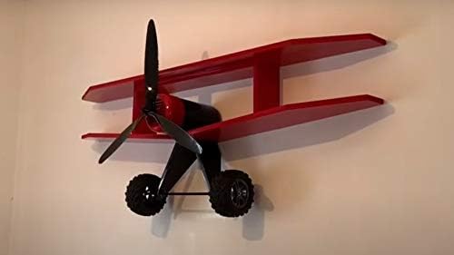 מדף מטוס מעץ מתכנן DIY לילדים חדר מדף צף קיר הר הרכבה