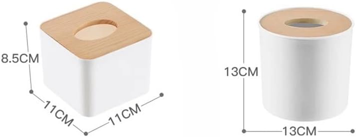 כיסוי עץ נשלף קופסת רקמות מיני אחסון רקמות אחסון מחזיק אחסון קופסת קופסת קופסה ביתית קופסת רקמות פשוטה
