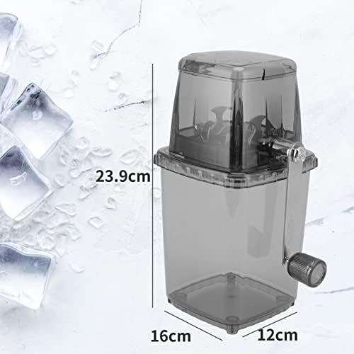 מכונת קונוס שלג עם ארסור כוסות, מגרסה קרח מופעלת ידנית מכונת קרח מגולחת חלודה מכונת קרח רב -פונקציונלית יצרנית קרח ניידת מגרסה לייצור