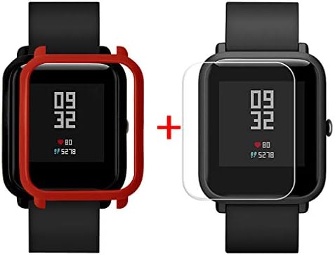 מעטפת כיסוי לכיסוי של Lekode עבור Xiaomi Huami Amazfit Bip Watch Watch עם מגן מסך צבעים מגוונים