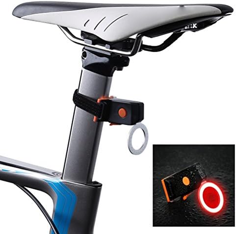 אופני ABAODAM פנסים אחוריים USB נטענים נטענים פנסים אחוריים אור אחורי אור רכיבה על אופניים פנס עם צורות שונות 5 מצבי אור מתאימים לאופני