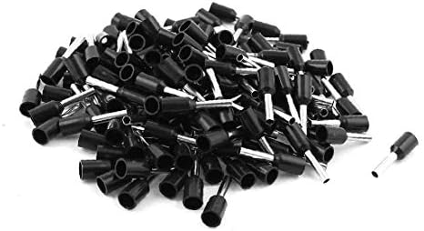 150 יחידות שחור חוט נחושת מלחץ מחבר מבודד טבעת חזוק פין כבל סוף מסופים 16 (150 יחידות טרמינלי מלחץ בידוד לכל קונדוטורי ב ראמה קון פילו