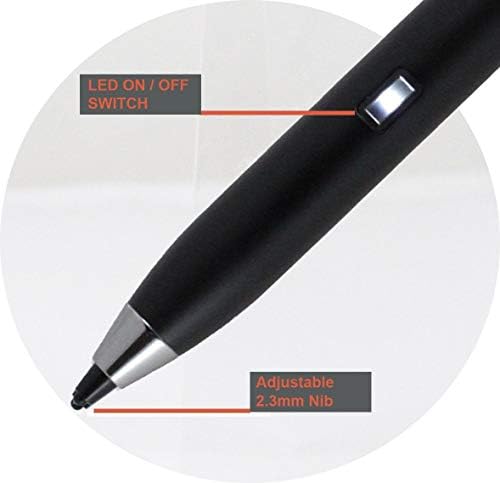 Broonel Black Fine Point Digital Active Stylus Pen תואם למחשב נייד Lenovo IdeaPad 120S-14IAP 14