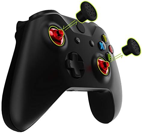 אגודל אצבע קיצוני להחלפה הניתן להחלפה אצבע אצבע אצבע אצבע לסדרת Xbox X & S/Xbox One/Xbox One Elite/Xbox One S & X בקר W/3 גובה כיפה ואחיזות