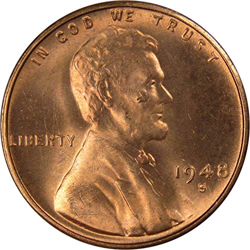1948 S Lincoln Cent Cent Bu Uncirculat