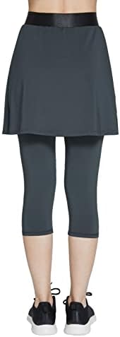 נשים סלימוריות חצאיות קפריס עם חצאיות אימון חצאית עם חותלות סקאפרי טניס לבוש סיבתי חצאית קפרי