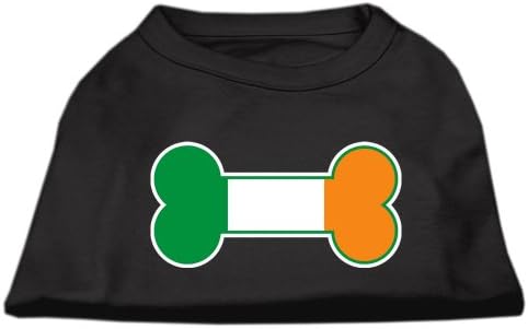 דגל עצם אירלנד חולצת הדפסת מסך שחור xxl