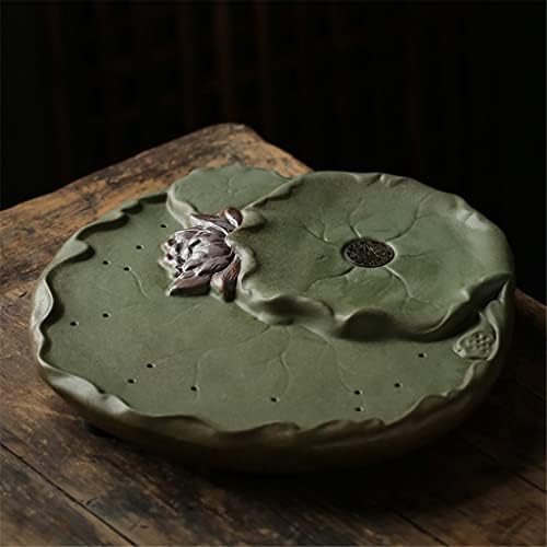 DHDM משק בית קרמיקה מגש כבשן החלפת שולחן תה יבש בסגנון סיני קונג פו סט עם ניקוז
