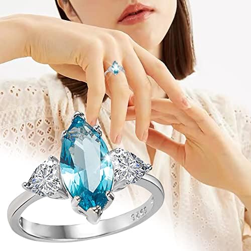 2023 חדש ספיר ויהלומים טבעת לנשים תכשיטים פופולרי אביזרי גבוהה ומורדות של חיים טבעת