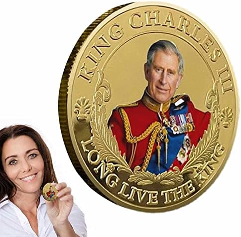 ליפסי המלך צ'ארלס השלישי מטבע הכתרה, מטבע הנצחה של המלך צ'ארלס, מטבע אספן של בריטניה צ'ארלס 2023, חוגג את הוד מלכותו המלך צ'ארלס השלישי