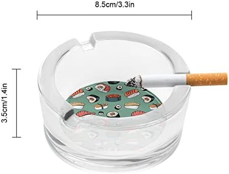 מאפרי זכוכית סושי יפנית לסיגריה סיגריה קלאסית מאפרי קריסטל צלולים