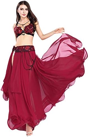 רויאל סמלה רקדנית רקדנית לבטן לנשים חזיית ריקוד בטן וחגורה חצאית ריקוד בטן חצאית ריקודים קרנבל קרנבל