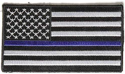 דגל ארהב עם טלאי קו הכחול הכחול שלך למשטרה ואכיפת חוק 3.95 $ עם הובלה בחינם מסן דייגו עור