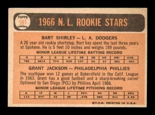 591 גרנט ג'קסון/בארט שירלי רוקי כוכבים - 1966 כרטיסי בייסבול של טופס מדורגים - קלפי וינטג 'חתימה על חתימות בייסבול