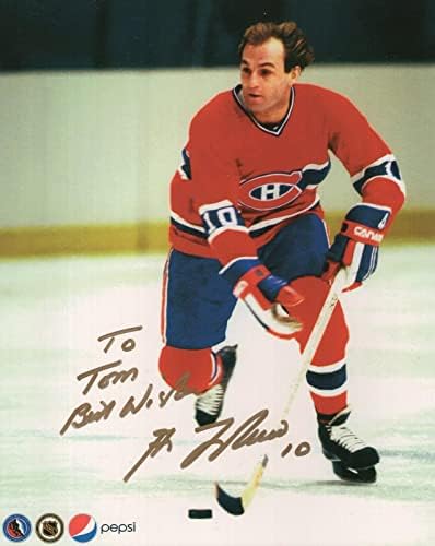 גיא לאפלור יד חתומה 8x10 צילום צבע+COA מונטריאול קנדינס לטום - תמונות NHL עם חתימה