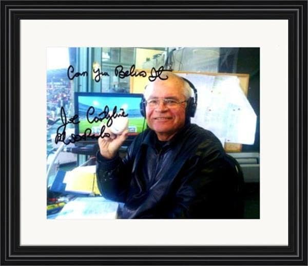 ג'ו קסטגליונה חתימה 8x10 תמונה SC3 Matted & Framed Radio Radio Radio, אתה יכול להאמין - תמונות MLB עם חתימה