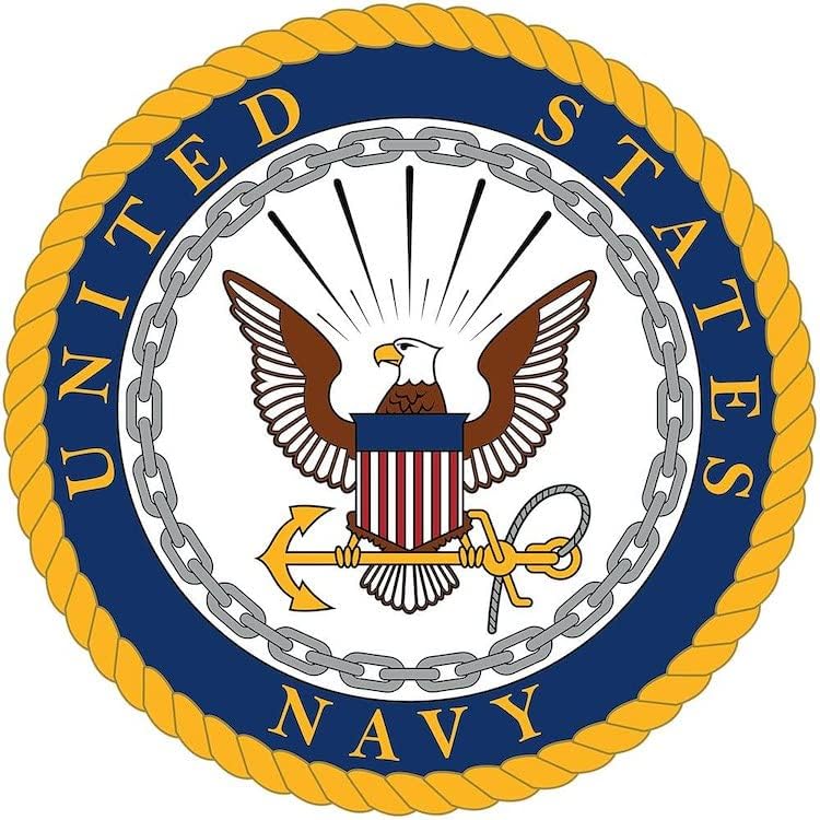 CAFEPRESS ארצות הברית סמל חיל הים ספל ספל קפה גדול