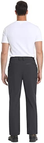 מכנסי טיול של טאקוואסן מכנסי טיול מרופדים מכנסי עבודה מרופדים עם 5 כיסים לטיולי קמפינג לדוג