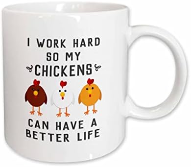3 דרוז אני עובד קשה כדי שהתרנגולות שלי יוכלו לקיים חיים טובים יותר - ספלים