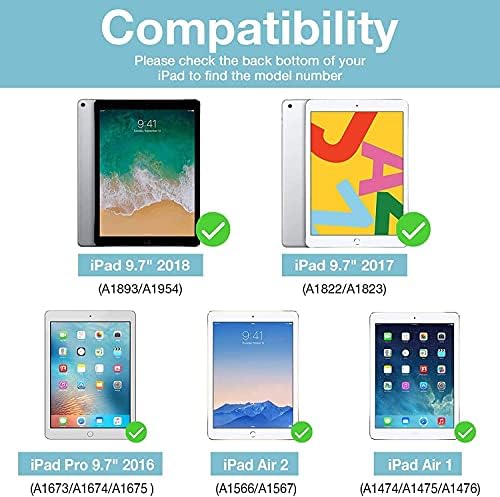 מקרה לאייפד חדש 9.7 אינץ '2018/2017 Pro 9.7, iPad Air 2, iPad Air עם חופי קבע פתגמים 31:25 ציטוטים נוצריים