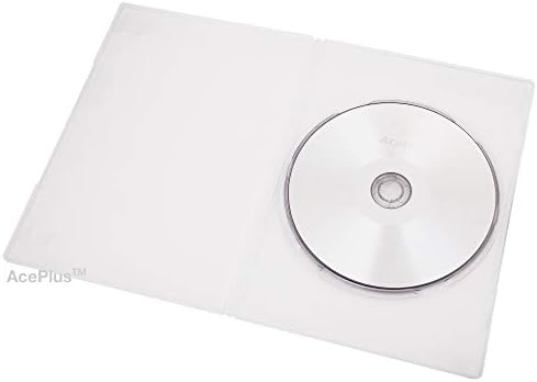 מארזי דיסק יחיד דקיקים דקים בעובי 7 מ מ דק במיוחד, קליפים מובנים לספרים ועטיפה שקופה סביב שרוול