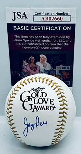 ג'יי בל פיטסבורג פיראטים חתמו על כפפת זהב כדור בייסבול כדור חתימה JSA - כדורי בייסבול עם חתימה