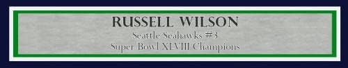 ראסל ווילסון חתימה ממוסגרת 16x20 צילום סיאטל סיהוקס סופרבול XLVIII RW HOLO מלאי 200374 - תמונות NFL עם חתימה