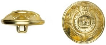 מוצרי מתכת C&C 5024 כפתור מתכת דבונשייר, גודל 24 ליגנה, זהב, 72 חבילה